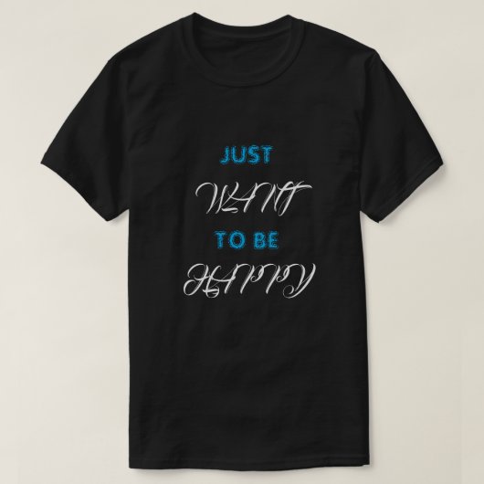 Tシャツは幸せになりたかった Tシャツ (デザイン正面)