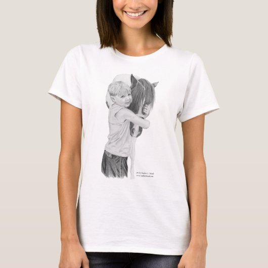 Tシャツは、皆子馬を愛します Tシャツ (正面)
