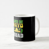 TシャツはCinco De Mayoチーム コーヒーマグカップ (正面右)