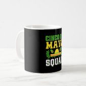 TシャツはCinco De Mayoチーム コーヒーマグカップ (正面左)