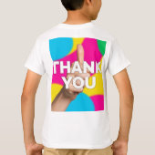 Tシャツへようこそ、ありがとうございます Tシャツ (裏面)