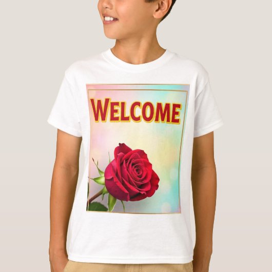 Tシャツへようこそ、ありがとうございます Tシャツ (正面)
