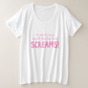 Tシャツまでスローガン妊婦のは終わらない プラスサイズTシャツ