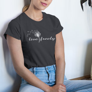 Tシャツやる気を起こさせるを自由に生きる Tシャツ