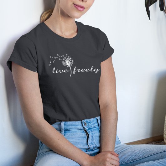 Tシャツやる気を起こさせるを自由に生きる Tシャツ