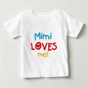 Tシャツやギフトが大好きミミ ベビーTシャツ