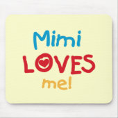 Tシャツやギフトが大好きミミ マウスパッド (正面)