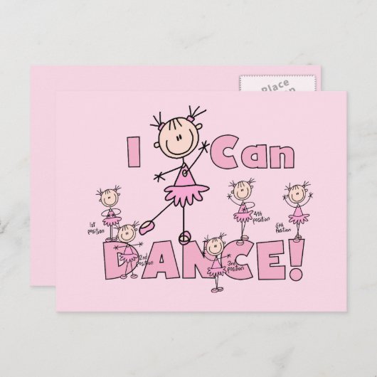 Tシャツやギフトは踊れる ポストカード (正面/裏面)