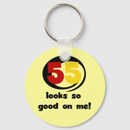 Tシャツやギフトは55枚目に似合う キーホルダー (正面)