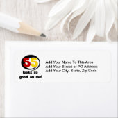 Tシャツやギフトは55枚目に似合う ラベル (インサイチュ)