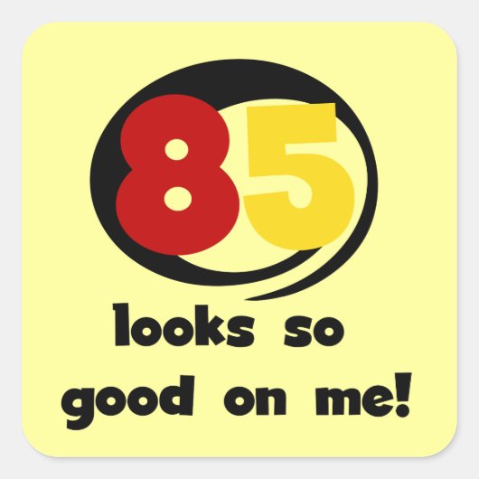 Tシャツやギフトは85枚目に似合う スクエアシール (正面)