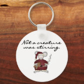 Tシャツや贈り物を動かしている生き物はいない キーホルダー (正面)