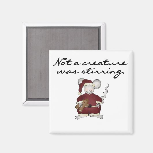 Tシャツや贈り物を動かしている生き物はいない マグネット (正面/裏面)