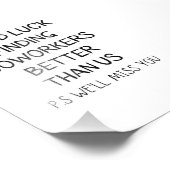 Tシャツより良い同僚を見つける幸運 フォトプリント            (角)