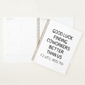 Tシャツより良い同僚を見つける幸運 プランナー手帳 (ディスプレー)