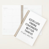 Tシャツより良い同僚を見つける幸運 プランナー手帳 (ディスプレー)