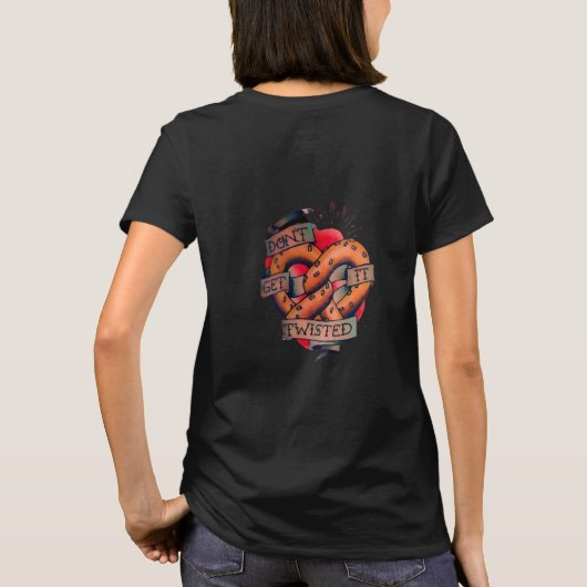 Tシャツをねじらないように Tシャツ (裏面)