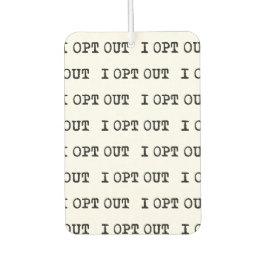 Tシャツをオプトアウトする カーエアーフレッシュナー