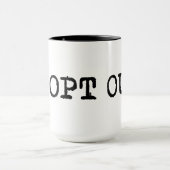Tシャツをオプトアウトする マグカップ (中央)