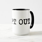 Tシャツをオプトアウトする マグカップ (正面右)