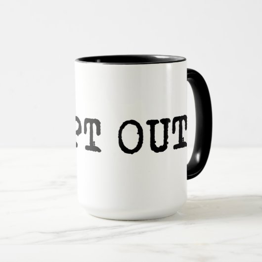 Tシャツをオプトアウトする マグカップ (正面右)
