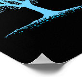 Tシャツをコードするバイナリツリーコンピュータ ポスター (角)