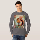 Tシャツをデザインするリス Tシャツ (正面フル)