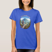 Tシャツをハイキングするエトナの影で Tシャツ (正面)