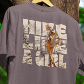 Tシャツをハイキングする少女のようにハイキング Tシャツ