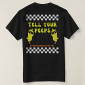 Tシャツをピープ音に鳴らす Tシャツ (デザイン裏面)