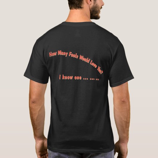 Tシャツを一つ知っている Tシャツ (裏面)