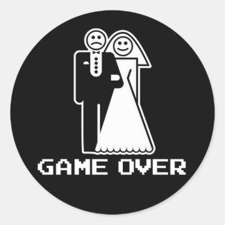Tシャツを使った結婚おもしろいゲーム ラウンドシール