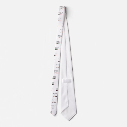 Tシャツを傷つけるまでトランプのポーカー ネクタイ (裏面)