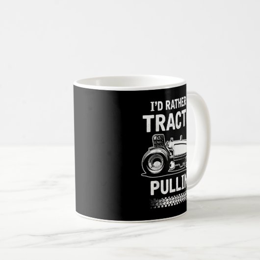 Tシャツを引っ張ってトラクターになる – Tractor Pu コーヒーマグカップ (正面右)