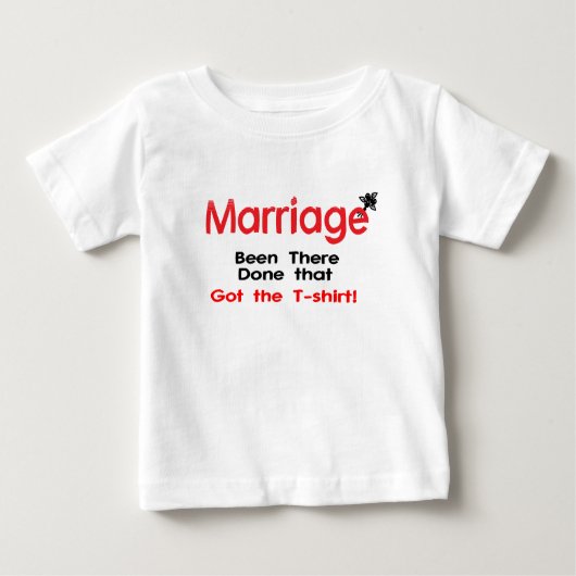 Tシャツを得た結婚そこにされる ベビーTシャツ (正面)