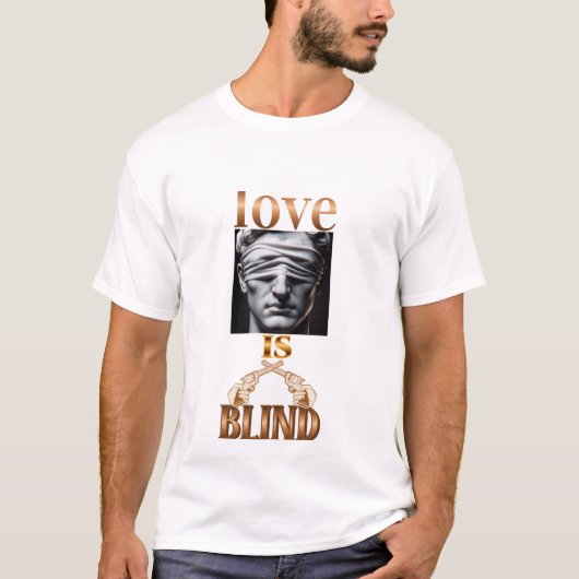 Tシャツを愛好する盲目の恋人 Tシャツ (正面)