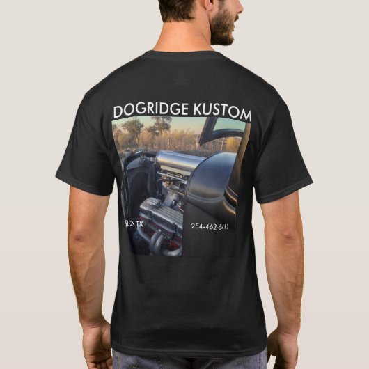 Tシャツを改造して下さい。 DOGRIDGE KUSTOMS Tシャツ (裏面)