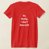 Tシャツを構うな Tシャツ (レイダウン裏面)
