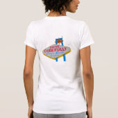 Tシャツを気をつけて運転して下さい Tシャツ (裏面)