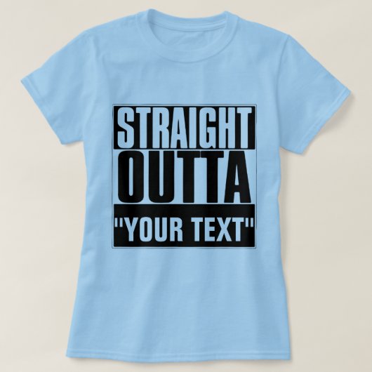 Tシャツを真っ直ぐに出た『テキスト』 Tシャツ (デザイン正面)