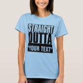 Tシャツを真っ直ぐに出た『テキスト』 Tシャツ (正面)