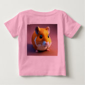 Tシャツを着たかわいい無垢な男の子ベビー衣服 ベビーTシャツ (裏面)