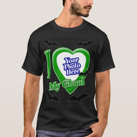 Tシャツを着たこうもりで、グールが大好き Tシャツ (正面)