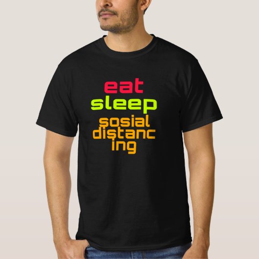 Tシャツを着た人の距離 Tシャツ (正面)