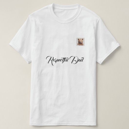 Tシャツを着た家族の父親 Tシャツ (デザイン正面)