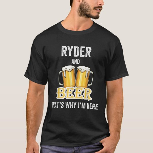 Tシャツを着た理由はライダーとビール Tシャツ (正面)