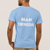 Tシャツを着た男性 Tシャツ (裏面)