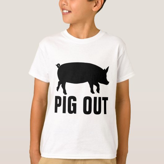 Tシャツを着た豚 Tシャツ (正面)