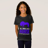 Tシャツを着た馬の王室の匂いがする Tシャツ (正面フル)