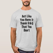 Tシャツを着ているように行動する Tシャツ (正面)